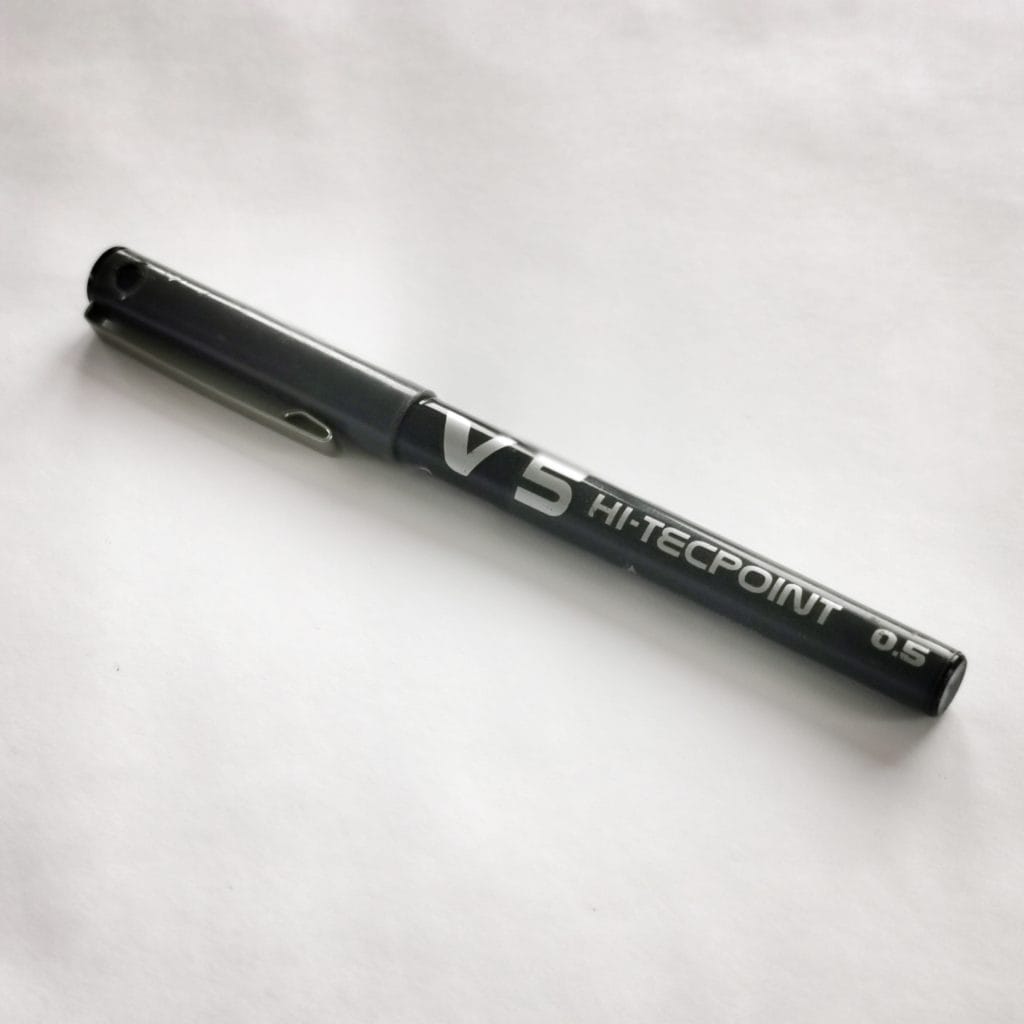 Feel free to write me a letter, although it doesn't need to be a with a Pilot V5 like this one.