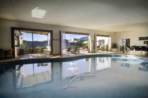The indoor swimming pool at Malaga Hills B&B in Competa